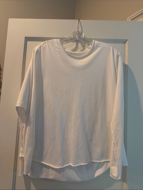 Frank & Eileen Tops - Frank & Eileen Cream Long Sleeve Lightweight Tee